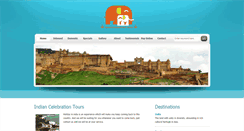 Desktop Screenshot of indiancelebrationtours.com