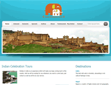 Tablet Screenshot of indiancelebrationtours.com